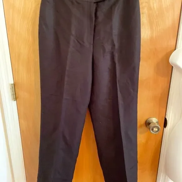 BLACK FULLY Rayon lined pants size 10 P - Picture 2 of 5